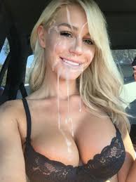 Pretty blonde French girl cum facial in car - Cum Face GeneratorCum Face  Generator