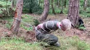 Men bondage: rope bound gagged and chained to a… ThisVid.com