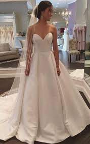 Maybe you would like to learn more about one of these? Fashion Brautkleider Weiss Schlicht Hochzeitskleider A Line Satin Gunstig Online A Linie Brautkleider Brautkleider Brautkleider Abiballkleider Abendkleider Babyonlinedress De