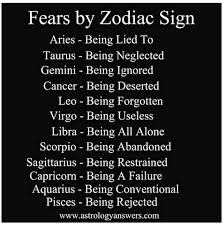 I know, because i have the misfortune of being a cancer. Fears By Zodiac Sign Zodiac Signs Zodiac Signs Horoscope Zodiac Star Signs