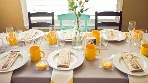 I am in love with the new geometric. Spring Brunching 5 Tips On Setting A Beautiful Table Kitchn