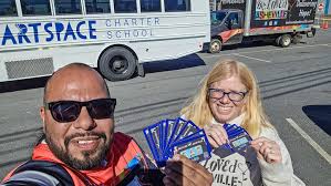 ✨ Today, our journey with the EAT Cards brought us to ArtSpace Charter  School — a place where creativity meets community. We came to share these  cards with families who haven't yet