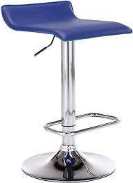 Tresenhocker , barhocker clara 2 tresenhocker von bontempi: Clp Barhocker Dyn Hohenverstellbarer Tresenhocker Mit Angedeuteter Ruckenlehne I 360 Drehbarer Thekenhocker Mit Fussstutze Farbe Blau Amazon De Kuche Haushalt