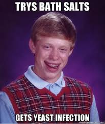 There's no shark in the bathtub! Should Have Stuck With Epsom Salt Bad Luck Brian Know Your Meme