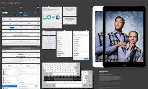 Ipad Gui Elements For Mocking Up Tablet Versions Of Websites Or Apps Ios 7 Psd Templates Ipad