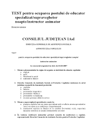 Folosim recomandări din ghidul pentru accesibilizarea paginilor web ale instituțiilor publice din românia elaborat de ministerul consultării publice și dialogului social, pentru a asigura o conformitate cât mai mare cu wcag 2.0 și. Test Pentru Ocuparea Postului De Educator Specializat