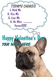 Download this premium vector about dog french bulldog valentine heart cartoon, and discover more than 8. French Bulldog Dog Tv355 Fun Cute Valentine S Day Card A5 Personalised Greeting Card Amazon Co Uk Office Products