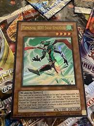 It has an effect on the field where as a quick effect you can discard a hero monster and elemental hero honest neos gains the attack equal to the discarded monster's attack for the rest of the turn. Orica Cosplay Custom Card Elemental Hero Swap King Gust Holo Ebay