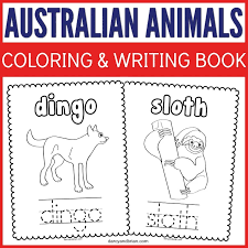 Color the shapes numbered 1 red, and color the shapes numbered 2 blue. Australian Animals Printable Coloring Pages And Activities