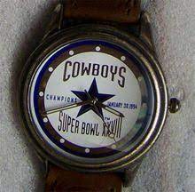 Dallas Cowboys Fossil Super Bowl Xxviii Watch Mens Vintage Watch 1994 Vintage Watches Cowboys Watch Dallas Cowboys Watch