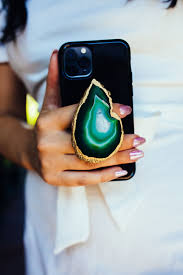 With just a few special tools you will be on your way to making your own custom leather popsocket! How To Make A Chic Diy Crystal Popsocket Phone Case In 2021 Diy Crystals Diy Resin Phone Case Diy Resin Crystals