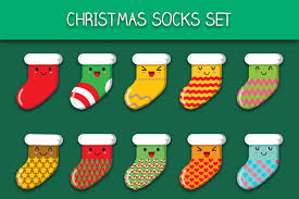 Download Christmas Socks Set Graphic By Bayu Baluwarta Creative Fabrica SVG Cut Files