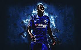 Find the best chelsea football club wallpapers on wallpapertag. Download Wallpapers Kurt Zouma French Footballer Chelsea Fc Portrait Blue Stone Background England Football Premier League Zouma Chelsea Fc For Desktop Free Pictures For Desktop Free