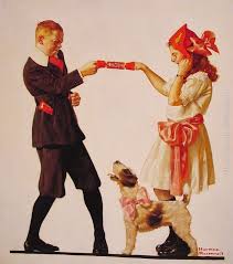 Norman Rockwell The Party Favour Painting Norman Rockwell Paintings Norman Rockwell Art Rockwell Paintings