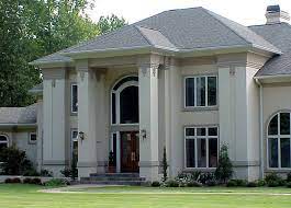 Stucco foam column scl 205. Dramatic Exterior With Flattened Columns And White Stucco Finish House Paint Exterior Exterior Paint Colors For House White Exterior Houses