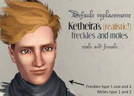 Mod The Sims Semi Realistic Default Freckles Moles