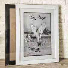Acrylic frame photocard magnet 7 5x10  lihat gambar lebih besar gan rp 18.500. Bingkai Frame Foto Ukuran A3 30x42 Cm Minimalis Hitam Putih Shopee Indonesia