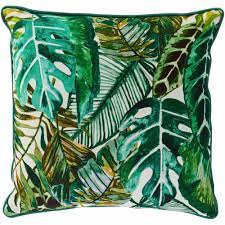 Wilko Urban Leaf Print Cushion 43x43cm Wilko