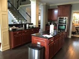 My kitchen has a window pane on one side adjacent to my sink and a. Painted Cherry Cabinets Kitchen Makeover Bella Tucker