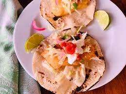 Stir together dry seasonings in a small bowl and sprinkle over cod. Baja Fish Tacos Recipe Live Love Laugh Food