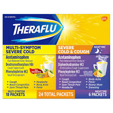 Theraflu has to be mixed with hot liquid (i'm pretty sure hot water). Theraflu Multi Symptom Nighttime Severe Cold Cough 24 Powder Packets Costco