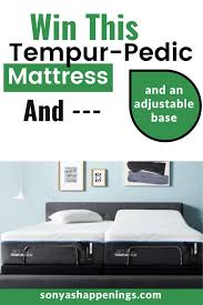 Win A Tempur Pedic Mattress And An Adjustable Base In 2020 Tempurpedic Mattress Win Free Stuff Tempurpedic