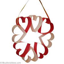 Activité manuelle fête des mères : Bricolage Fete Des Meres Couronne De Coeurs Idees Conseils Et Tuto Activite Manuelle Enfant