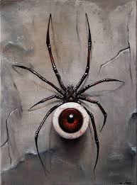 Christian Edler S Self Portraits Show The Artist At Odds With Himself Spider Art Creepy Art Spider Drawing