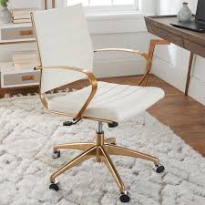 Gilded Glam Desk Chair In 2020 Cool Desk Chairs Office Chair Design Home Office Chairs