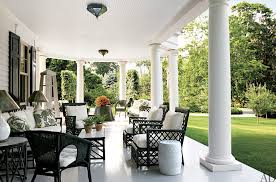 The Blue And White Lovers Club And You Re Invited Plus A Giveaway The Enchanted Home House With Porch Outdoor Rooms Porch Design