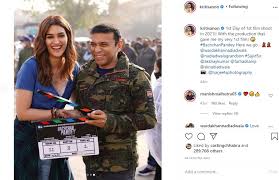 Kriti sanon shared a poster from the film. Kriti Sanon Kick Starts Her First Shoot Of 2021 With Bachchan Pandey Ani Bw Businessworld