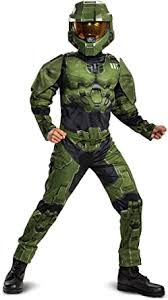 When all hope is lost and humanity's fate hangs in the balance, the master chief is ready to confront the most ruthless foe he's ever faced. Amazon Com Halo Infinite Master Chief Muscle Kids Costume Toys Games