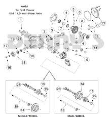 Aam 11 5 Inch 14 Bolt Rear End Axle Parts For American Axle Rear End In 2001 To 2018 Chevy Gmc 2500 3500 Series 2 Wheel Drive And 4x4 Trucks