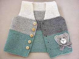 Hand Knit Baby Vest X2f Cardigan X2f With Teddy Unisex Baby Ot Anaswet Knitted Baby Cardigan Baby Vest Baby Knitting Patterns