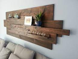 Modern Rustic Industrial Reclaimed Wood Wall Art Great For Etsy Reclaimed Wood Wall Art Reclaimed Wood Wall Wood Wall Decor