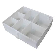 Mainstays 7 Section Drawer Organizer White Walmart Com Baby Drawer Organization Drawer Organisers Nursery Drawer Organization