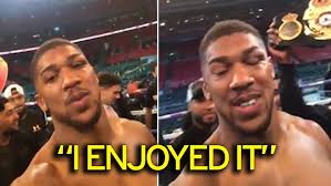 Anthony Joshua sends message to fans after win over Klitschko