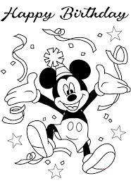 View the coloring book categories to find a picture you want to paint, click on it and it will load in the online paint program. Celebrate With Mickey Friends Birthday Coloring Pages Cards Free Printbirthday Cards