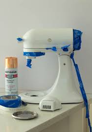 Copper Spray Painted Kitchenaid Mixer Savvy Apron Kitchen Aid Mixer Kitchen Aid Copper Spray Paint