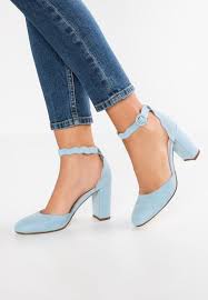 Anna Field Zapatos Altos Light Blue Zalando Es Blue Block Heels Light Blue Heels Quinceanera Shoes