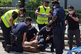 The word taser is a trademark for a brand, but in common usage it is used to refer to any such device and is often used as a synonym for stun gun. Wanted Man Arrested After Being Tasered By Police In Mid Morning Drama In Esplanade Drive Singapore News Top Stories The Straits Times