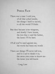 No Longer Fearful Of Sharing My Words Poker Quotes Lang Leav Inspirational Quotes