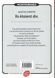 Ils étaient dix agatha christie. Ils Etaient Dix Agatha Christie Hachette Jeunesse Poche Place Des Libraires