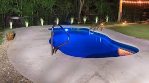Fiberglass Vista Isle Pool With Galaxy Blue Finish Swimming Pool Installation Pool Installation Pool