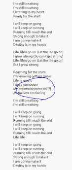 The hand that takes is the hand that bleeds. Even Eurovisionworld Can T Interpret The Lyrics Of Still Breathing Eurovision
