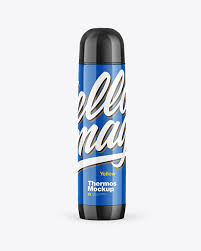 Download Glossy Thermos Bottle Mockup In Bottle Mockups On Yellow Images Object Mockups