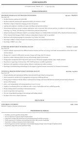 Process Business Analyst Resume Sample Mintresume