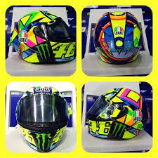 Any real motorcycle racing fan either owns or has owned a rossi helmet. Valentino Rossi Helmets Rossihelmets Profile Pinterest