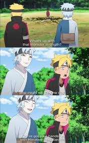 Boruto Is Having Trouble With Himawari And Sarada Strongest Kunoichi Episode 41 Anime Naruto Funny Naruto Characters