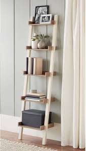 28 Surprisingly Attractive Pieces Of Decor You Can Get At Walmart In 2020 Ladder Shelf Decor Shelf Decor Living Room Leaning Bookcase